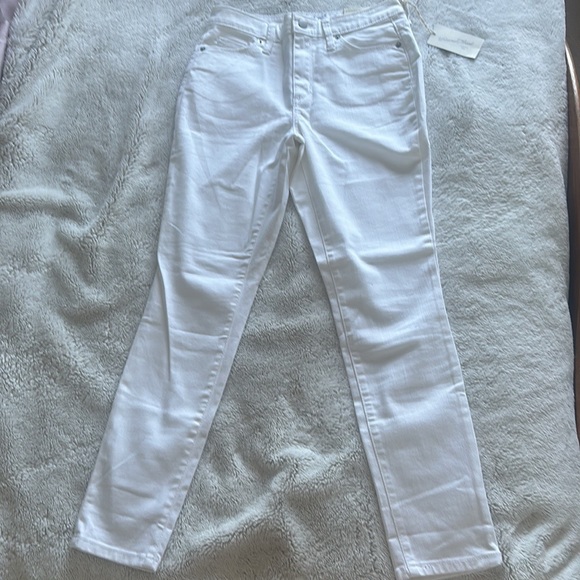 Universal Threads White High Rise Skinny Crop Jeans Size 4 - Picture 3 of 10